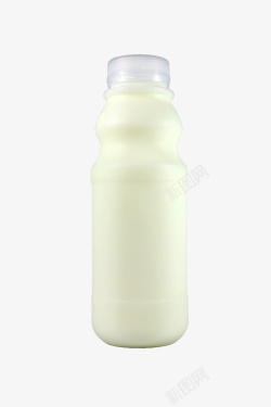 空白包装无盖牛奶瓶素材
