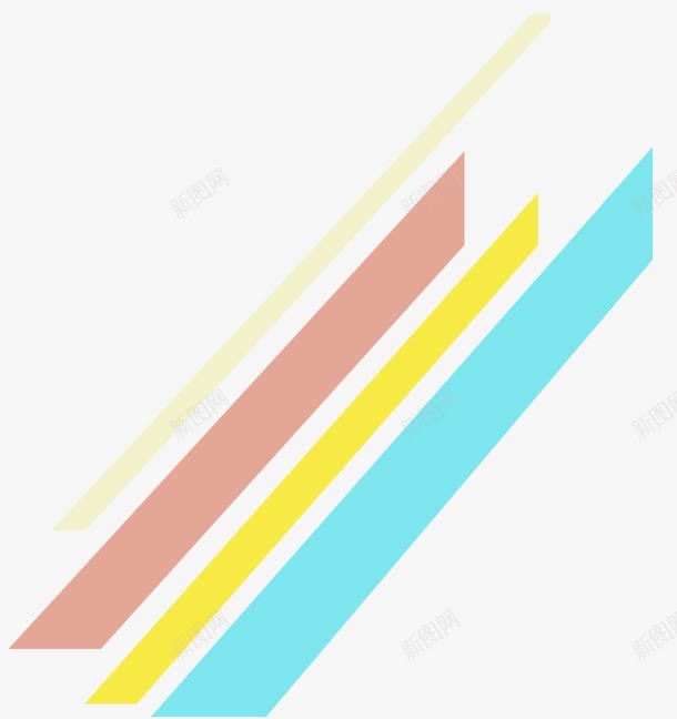 淘宝海报装饰彩条png免抠素材_88icon https://88icon.com 形状 斜条 电商 首页海报装饰