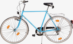 蓝色自行车自行车单车车高清图片