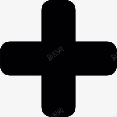 十字架标志急救十字图标图标