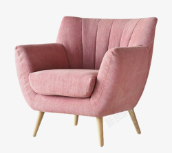粉色垫子粉色沙发的侧面实物高清图片
