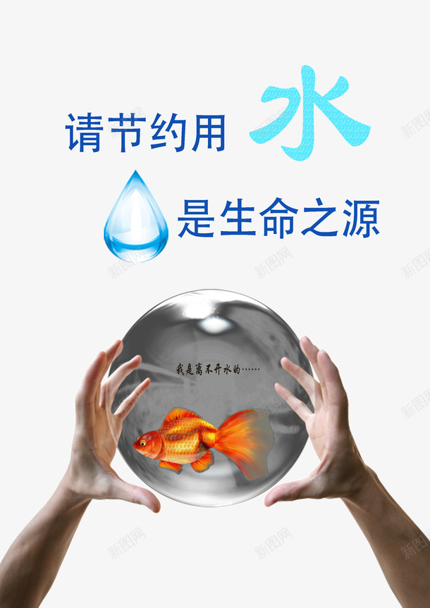 节约用水png免抠素材_88icon https://88icon.com 双手 水是生命之源 水滴 水球 省水 节约用水 请节约用水 金鱼