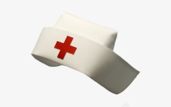 护士帽衣物帽子白色红十字帽子高清图片