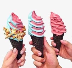 冷冻饮品美味冰淇淋甜筒高清图片