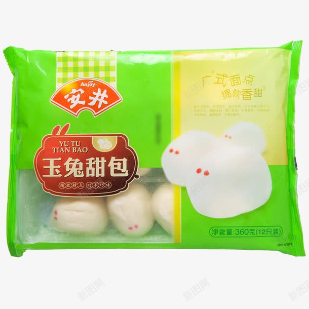 玉兔甜包png免抠素材_88icon https://88icon.com 产品实物 包子 安井食品 广式糕点 早餐食品 甜包 速冻食品