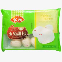 早餐食品玉兔甜包高清图片