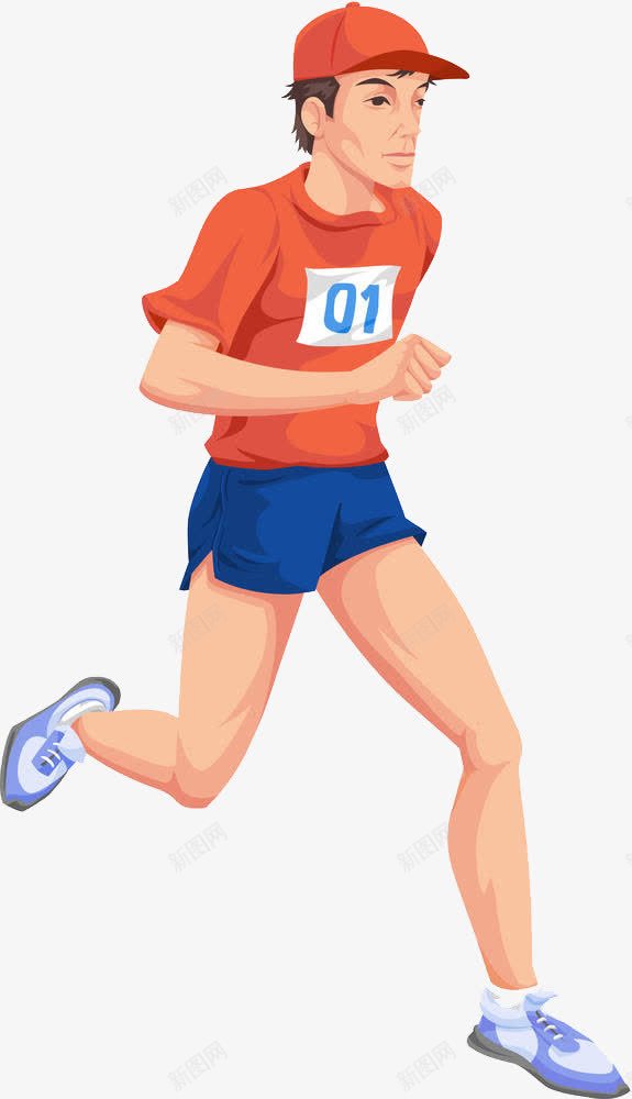 1号运动员png免抠素材_88icon https://88icon.com 卡通手绘 奔跑 比赛 赛跑 跑步 运动 运动员 锻炼 长跑 飞奔 马拉松 马拉松比赛