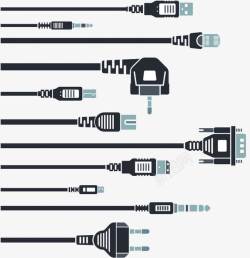 网线插头常见电脑配件线高清图片