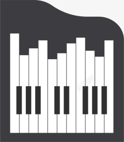 钢琴音乐节音乐商店黑白琴键矢量图高清图片