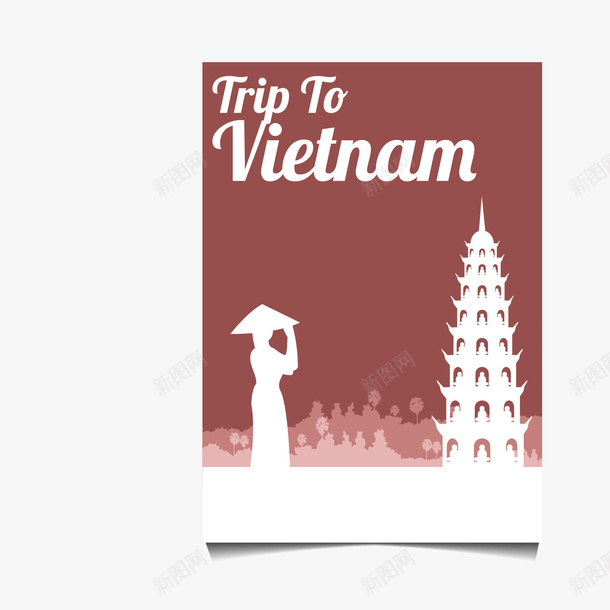 棕白色越南旅游卡片png免抠素材_88icon https://88icon.com 旅游 旅游卡片 棕色 棕色卡片 白色 英文 越南
