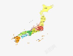 日本缩略图日本地图高清图片