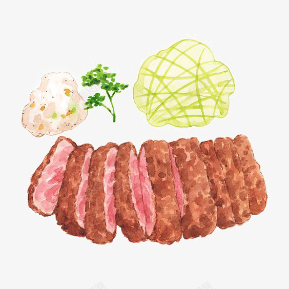 手绘烤肉png免抠素材_88icon https://88icon.com 卡通牛肉 烤牛排 牛排免扣PNG 牛排插画 牛肉插画 鲜牛肉