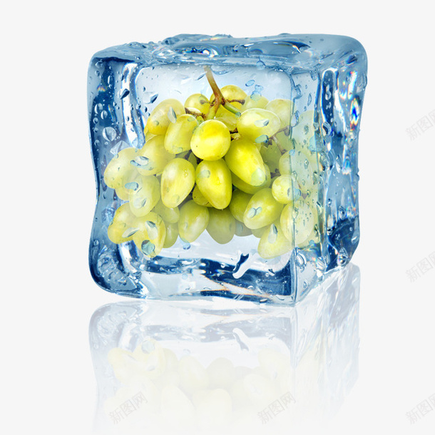 创意冰块葡萄psd免抠素材_88icon https://88icon.com 冰 冰块 创意 夏日 夏日元素 果子 水果 绿葡萄 葡萄 青提