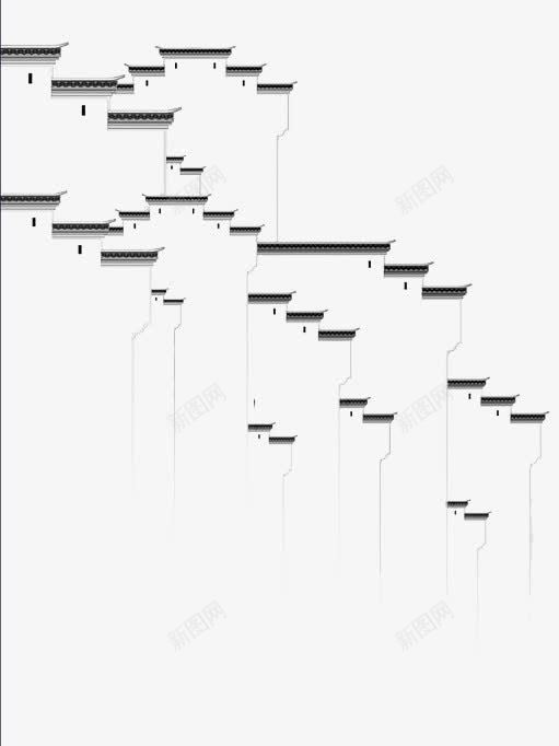 徽派小楼png免抠素材_88icon https://88icon.com 平面徽派建筑小图案 骞抽潰锛屽窘娲惧缓绛戯紝灏忓浘妗