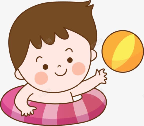 游泳男孩png免抠素材_88icon https://88icon.com 儿童 儿童节 卡通 可爱 夏天 姿势 孩子 幼儿 手绘 排球 排球少年 沙滩 海 海边 游泳圈