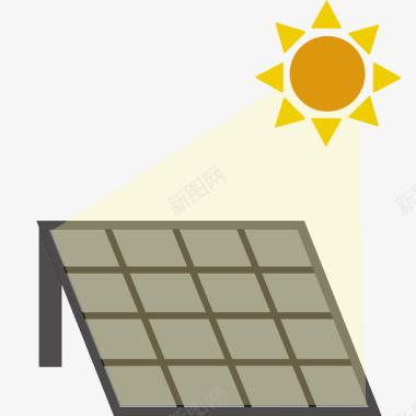 太阳能板节能生活标图标图标