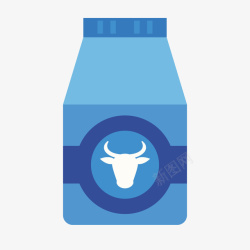彩色瓶子一瓶牛奶矢量图高清图片