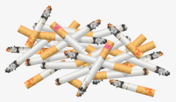 世界无烟日一堆香烟素材