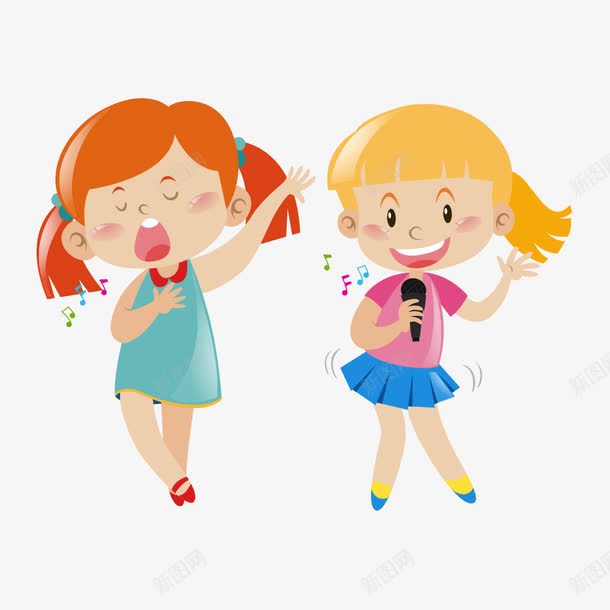 卡通漂亮女孩唱歌png免抠素材_88icon https://88icon.com 卡通 可爱 合唱 唱歌 女孩 孩子 孩子唱歌 挥手 漂亮 演奏 节目 表演