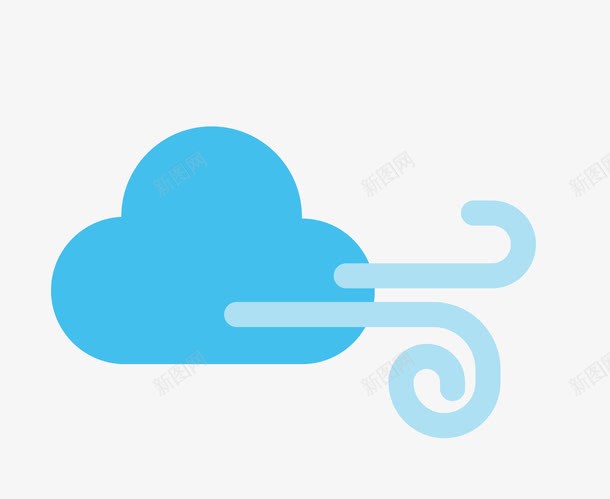 云朵移动png免抠素材_88icon https://88icon.com PNG图片 云朵 矢量素材 移动 风 风速