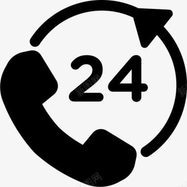 24小时服务24小时热线电话图标图标