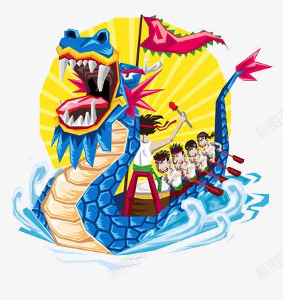 端午节龙船png免抠素材_88icon https://88icon.com 一条心 习俗 团结 比赛