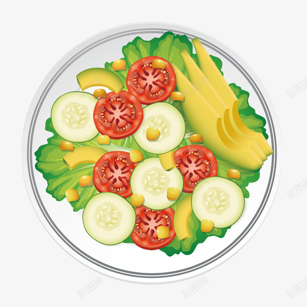 卡通水果沙拉图png免抠素材_88icon https://88icon.com 卡通的 好吃的 手绘的 水果沙拉 生菜 番茄 西红柿 食物 香瓜