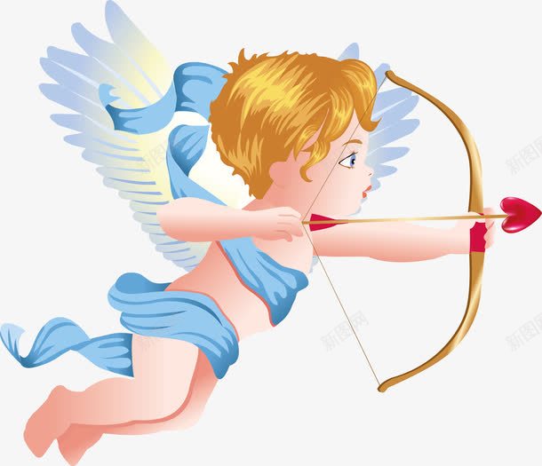 卡通丘比特png免抠素材_88icon https://88icon.com 七夕元素 卡通丘比特元素 卡通丘比特图片 小丘比特 弓箭元素 拉弓的箭 翅膀