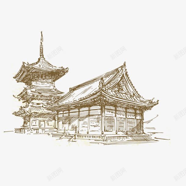 卡通手绘古代建筑屋png免抠素材_88icon https://88icon.com 卡通手绘 卡通插图 古代 古老的 古风房屋 建筑 房屋