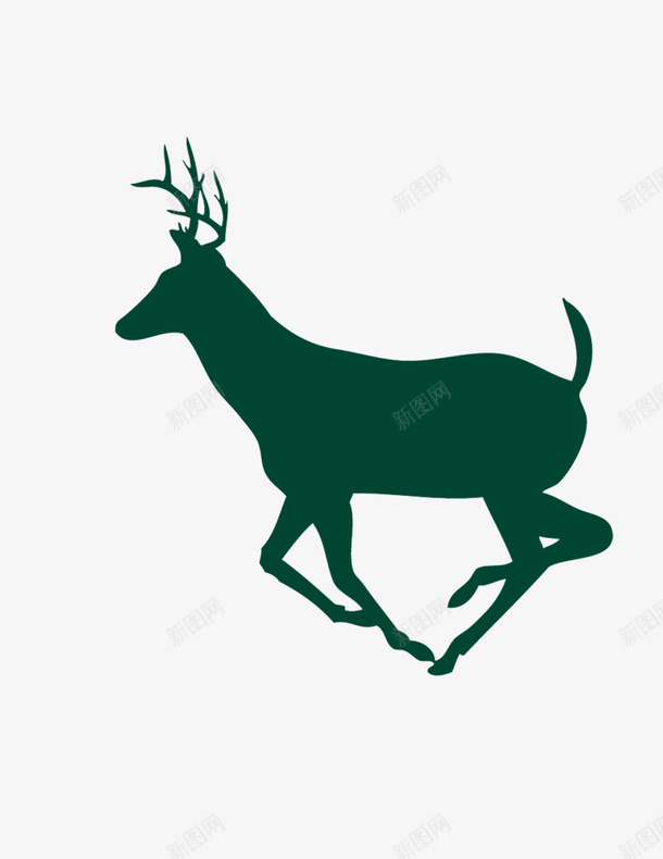 圣诞主题之麋鹿png免抠素材_88icon https://88icon.com 圣诞 圣诞主题 影子 手绘 麋鹿
