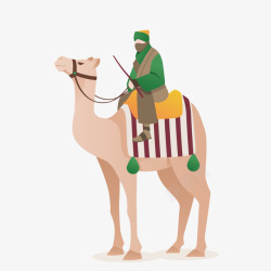 视觉旅游日骑骆驼人高清图片