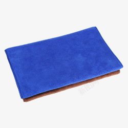 蓝布纤维洗车毛巾素材