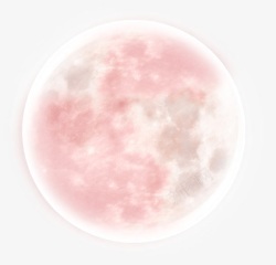 粉色月亮卡通月亮高清图片