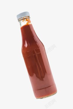 透明瓶子易碎玻璃番茄酱包装实物素材