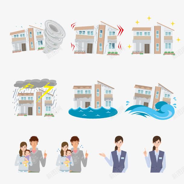 房屋自然灾害矢量图eps免抠素材_88icon https://88icon.com 住宅 信息图 地震 建筑 意外事故 房屋 房屋保险 手臂 树 水灾 火灾 盗贼 自然灾害 龙卷风 矢量图