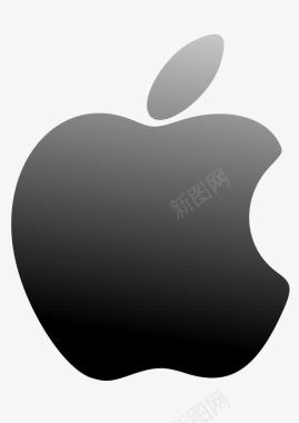 浅色调苹果logo图标图标