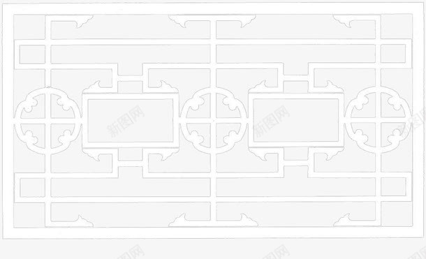 镂空窗框png免抠素材_88icon https://88icon.com 古典 图案 白色窗框 花纹 门窗