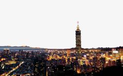 台湾城市夜景素材