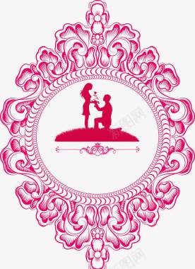 复古风婚礼logo素材求婚婚礼logo图标图标