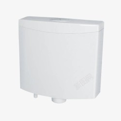 白色陶瓷马桶储水箱素材