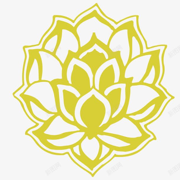 金色的莲花佛教png免抠素材_88icon https://88icon.com 中国风 佛教 佛教素材 信仰 莲花 金色的莲花