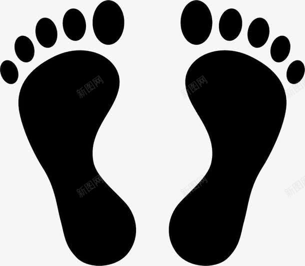 黑丝脚印png免抠素材_88icon https://88icon.com 双手双脚 双脚 左右脚 贴图 走路 黑色