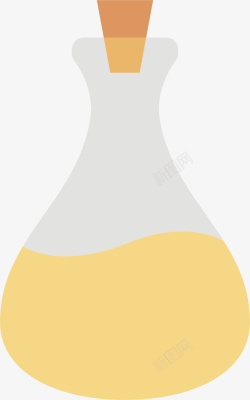 矢量试剂瓶装着溶剂的试剂瓶矢量图高清图片
