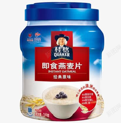 即食燕麦片png免抠素材_88icon https://88icon.com 产品实物 桂格 燕麦片