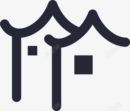 柳江古镇古镇民俗图标图标