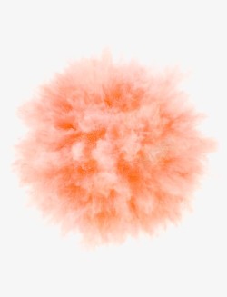 DOOOOR橙色清新爆炸沙尘效果元素高清图片