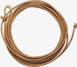 编织绳一捆棕色麻绳高清图片