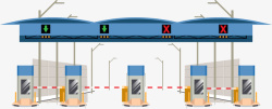 停车缴费复杂的高级公路门禁高清图片