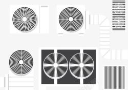 空气通风机大空调矢量图高清图片
