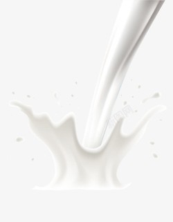 倾倒白色牛奶素材